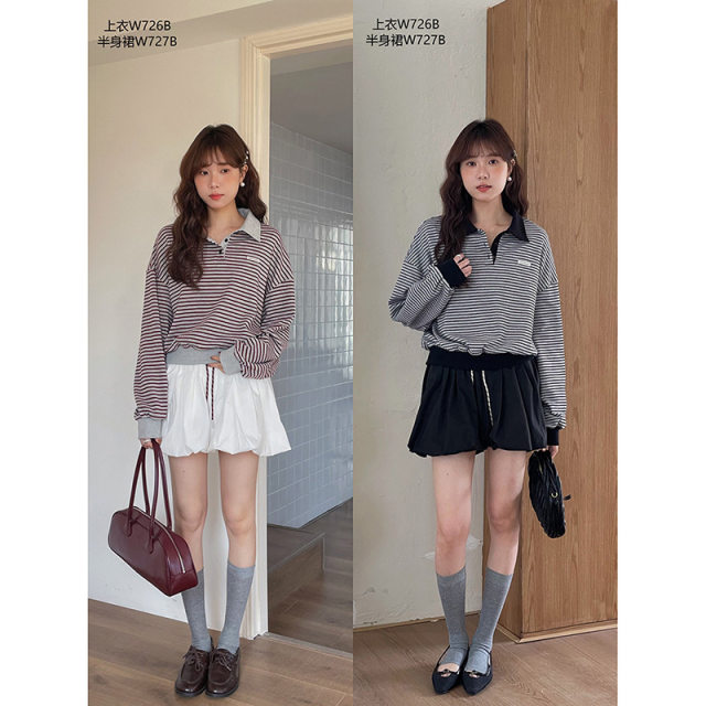 
Girly high waist lace-up flower bud skirt for women 2025 spring and summer new Korean age-reducing A-line puffy skirt short skirt