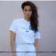 Hong Kong Wind flag pattern printing fashion versatile pure cotton loose short -sleeved round neck student BF hip -hop wind men and women T -shirts