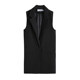 2025 Spring and Autumn New Vest Women's Mid-Length Vest Jacket Large Size Women's Korean Style All-Match Slim Suit Horse Clip