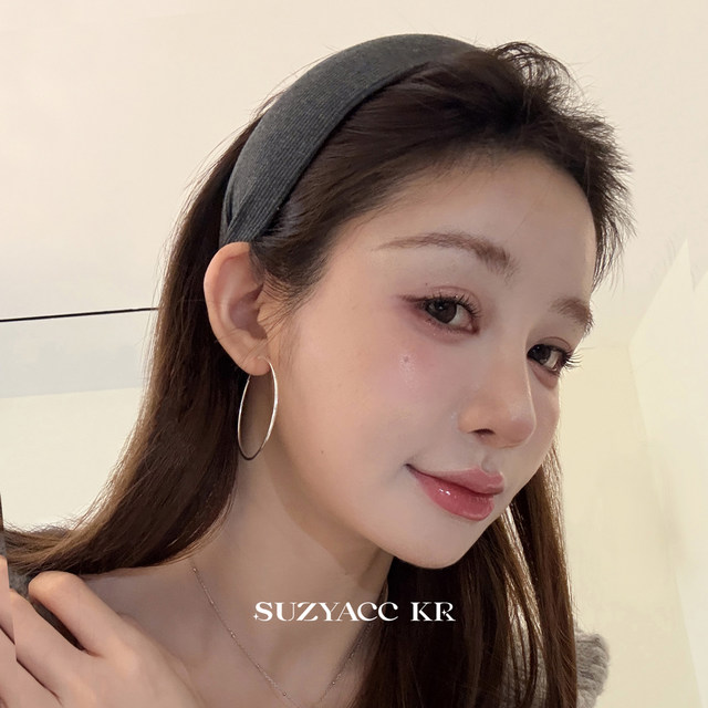 
suzyacc kr Yi Mengling same thickened wide-edged headband for women 2024 new old money style simple high-end headband