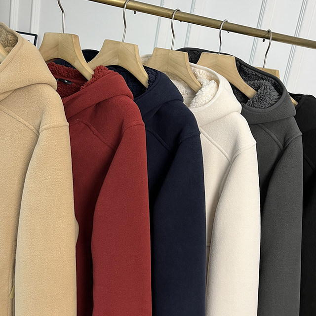 Double-Sided Fleece Hooded Jacket Set-Up