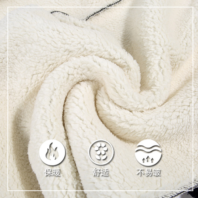 Mom plus velvet thick pants in winter, middle -aged and elderly women's pants loose straight pants wearing loose grandma 60 -year -old cotton pants
