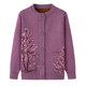 Grandma knitted cardigan winter jacket Elderly, autumn dress female mother sweater thickened jacket, elderly clothes new style
