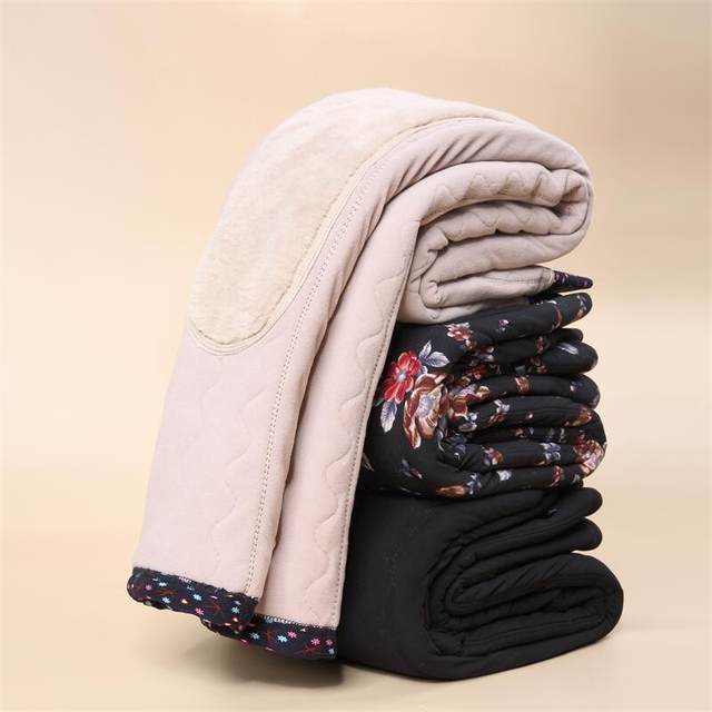 Mom thick cotton pants for women in autumn wear three-layer thickened cotton pants for the elderly for high waist knee pads for the elderly for autumn and winter warm pants