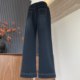 New mother's clothing autumn and winter jeans plus velvet thickened trousers middle-aged and elderly women's elastic waist warm pants