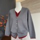 New mother's clothing autumn knitted sweater top button fashion middle-aged and elderly ladies temperament V-neck sweater cardigan