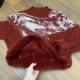 Fashionable and foreign-style new mother's knitted sweater, half turtleneck top, middle-aged and elderly women's all-in-one velvet warm sweater