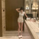 2025 new ultra shorts for women in spring and summer thin style, high waist, slim hot girl base and hip-pack suit hot pants