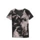 
Tie-dye printed short-sleeved women's summer 2024 new sexy V-neck mesh T-shirt European top fashionable and versatile small shirt