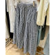 2025 new retro plaid skirt for women summer loose versatile drawstring A-line long skirt for slimming versatile skirt