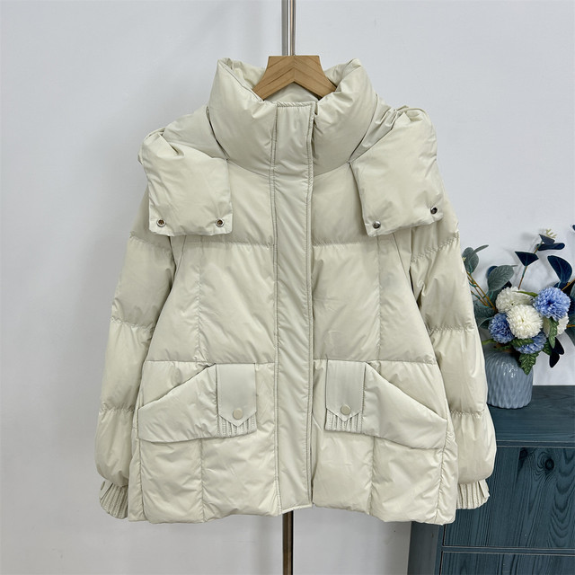 Mom's winter short down jacket, western style and noble grandma's winter coat, small cotton-padded jacket, middle-aged and elderly coat, women's autumn and winter