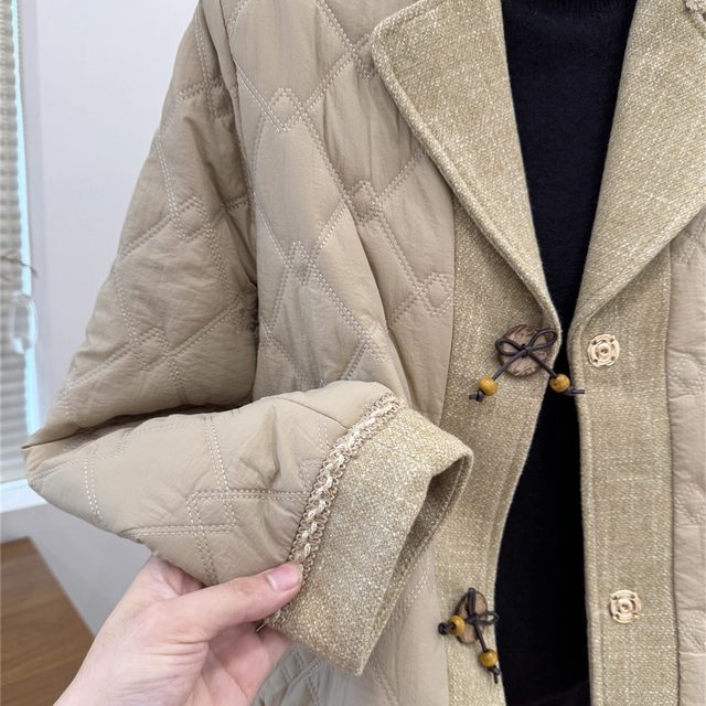 Mom's autumn and winter Western-style cotton clothes for middle-aged women 2025 new cotton-padded jackets for middle-aged and elderly people thickened cotton-padded jackets