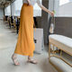 One-piece skirt for women in autumn and winter new retro high-waist solid color wrap skirt tied large hem skirt to make them look slim summer long skirt