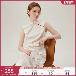 Vans Lann New Chinese Style Dress Women's Spring Dress 2024 new beautiful and improved cheongsam 24FS11050