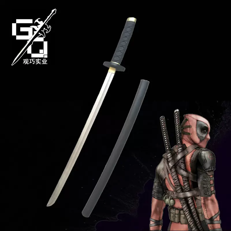 武士cos道具deadpool死侍双刀火影忍者玩具刀剑儿童安全动漫武器