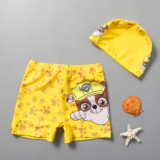 Children's swimming trunks boy Tong Pingjiao swimsuit with hat Baby swimsuit swimsuit swimwear small middle children hot spring swimsuit
