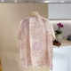Pink jacquard slanted button mulberry silk short-sleeved shirt for women in spring and summer new style Chinese style slim top