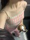 <momonaco>Milk! Hibarbie slim and elegant, not picky about people, milk powder plaid retro suit