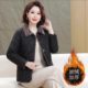 velvet cotton coat with autumn and winter short new fashionable and fashionable mother's clothing casual and versatile age-reducing warm cotton coat