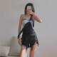 Denim back trousers short summer new hairy loose, age -reducing A -line wide -leg hot pants short pants ins tide