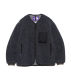 TNF Wool Boa Field Cardigan 23AW North Face Purple Label Wool Polar Fleece Cardigan Jacket