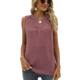European and American women's clothing Amazon summer new solid color chiffon shirt loose V-neck jacquard sleeveless casual vest shirt