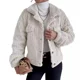 
2024 Autumn and Winter Amazon Rabbit Plush Jacket Lapel Shirt Plush Comfortable Casual Women's Thick Plush Jacket
