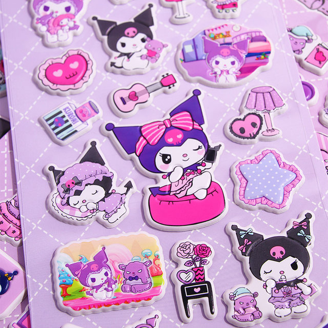 Kulomi Melody three-dimensional foam stickers children cartoon bubble stickers girls kindergarten baby reward stickers