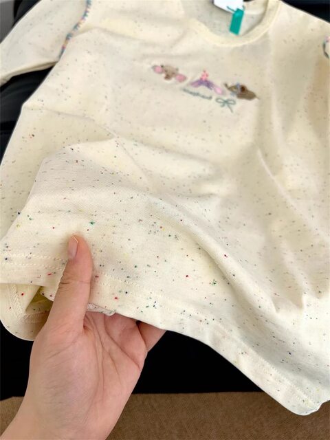 New summer animal embroidery design round neck versatile slim short-sleeved women loose niche short-sleeved top for women summer
