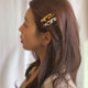 Korea FRANCE small side clip one-word clip French simple duckbill clip top clip ink leopard print resin hair clip