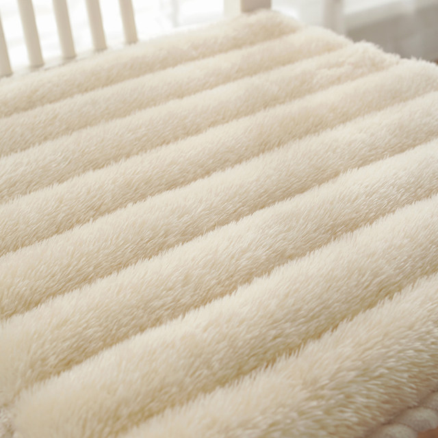 Autumn and winter plush cushion solid color thickened trapezoid dining chair cushion square computer chair cushion butt cushion office chair cushion car cushion