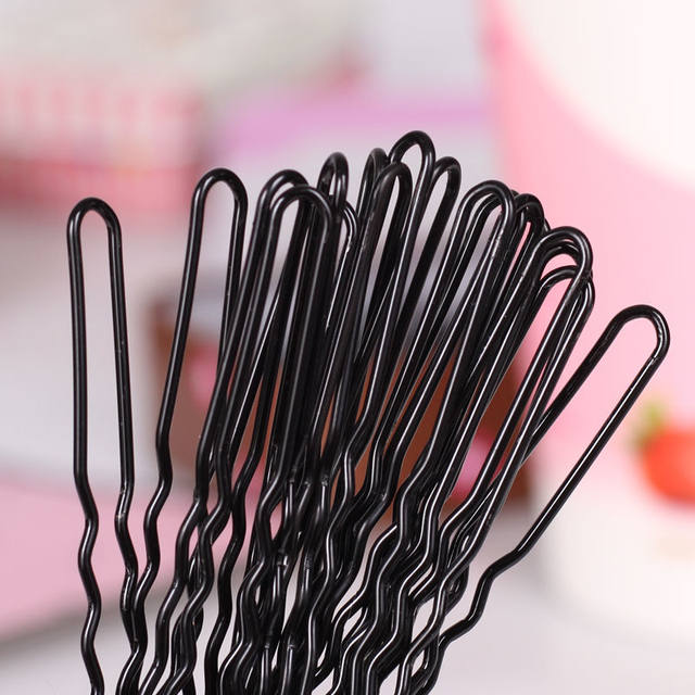 Black U-shaped clip hair pin hair accessories photo studio hairpin large bold fixing tool U-shaped clip hairpin box
