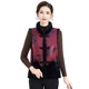 Middle-aged and elderly women's winter clothing fur integrated vest mother's mink velvet warm vest high-end national style vest