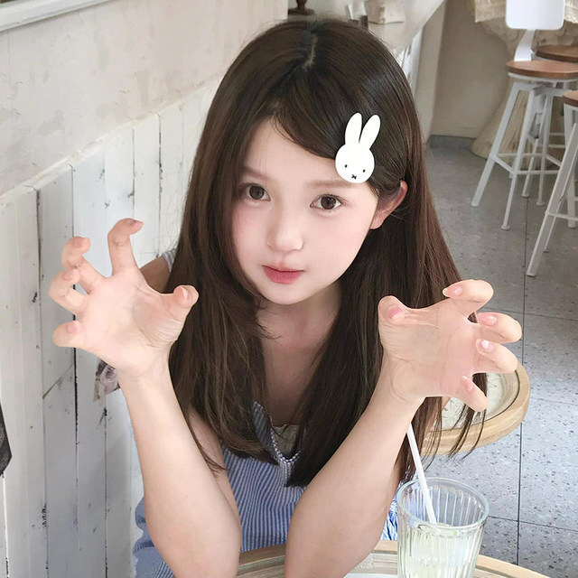 Cute Miffy Rabbit Hairpin, Sweet and Cool Girl Side Broken Hairpin, Bangs Clip, Japanese Versatile Hair Accessories, Headwear BB Clip