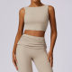 Yoga beauty vest high-intensity shock-proof quick-drying fitness clothing running tight sports underwear one-shoulder bra sexy