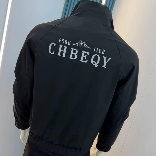 Spring and Autumn New Men's Jacket Korean Slim Jacket Thin Stand Collar Fashionable Casual Handsome Fashionable Brand Top