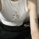 Starfish long necklace star long sweater chain five-pointed star sweater clothes pendant women's light luxury accessories decorative jewelry