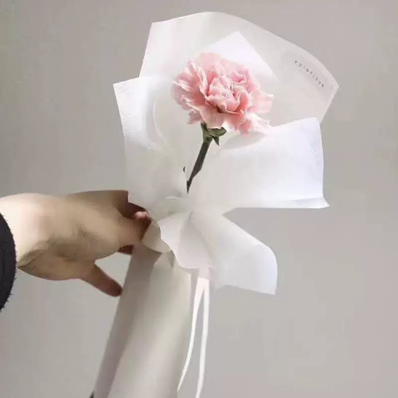 鲜花包装防水雾面纸花材纸单枝迷束纸包花