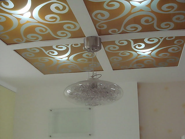 Customized tempered modern Korean Japanese -style art glass lampshade ceiling top elegant carving Mediterranean blue base line