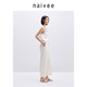 
naivee white straight-leg casual pants for women 25 summer new breathable high-elastic banana pants