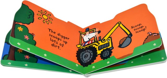 Maisy Mouse Bobo original English picture book vehicle shape children's picture book board book Lucy Cousins ​​6 volumes sold together Maisy's Fire Engine/Digger/Train