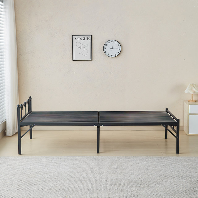 Bed simple folding bed single bed accompanying bed rental room single bed double bed duty room lunch break bed household bed