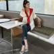 Qiqi slightly fat large size women's lace splicing solid color anti-wrinkle shirt for women T12612QL
