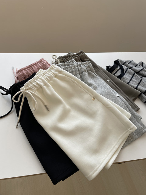 Showing long legs~ American A-line sports short skirt for women! Summer anti-exposure elastic waist to show slim cotton casual skirt