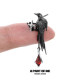 Raven series original 925 silver needle crow earrings niche design high-end dark style sweet and cool hot girl earrings