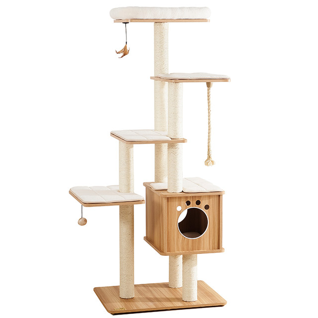 Kerry Catry wooden large luxury cat climbing rack wooden cat nest cat ...