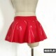 Pure natural latex dresses half -body ultra -short red peach pink multi -color bright light elastic elasticity
