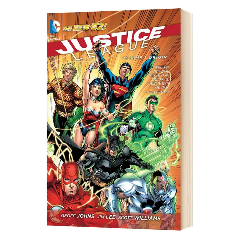 正义联盟第1卷起源justice League Vol 1 Origin 英文原版新52超级英雄漫画美国dc漫画公司杰夫琼斯英文版