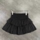 French retro white puffy cake skirt high-waisted short skirt pants for women in spring and autumn with bottoming ballet skirt