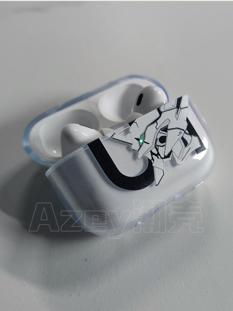 azeyao studio anime eva Evangelion No. 1 machine-to-light suitable for Apple Airpods2pro3 generation soft shell protective cover AirPods4 headphone cover Pro2 fourth and fifth generations transparent